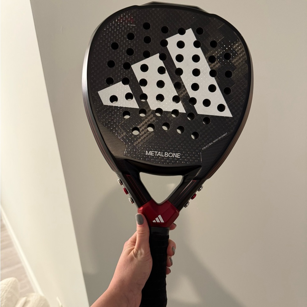 Adidas Metalbone Padel Racket in Black and Red
